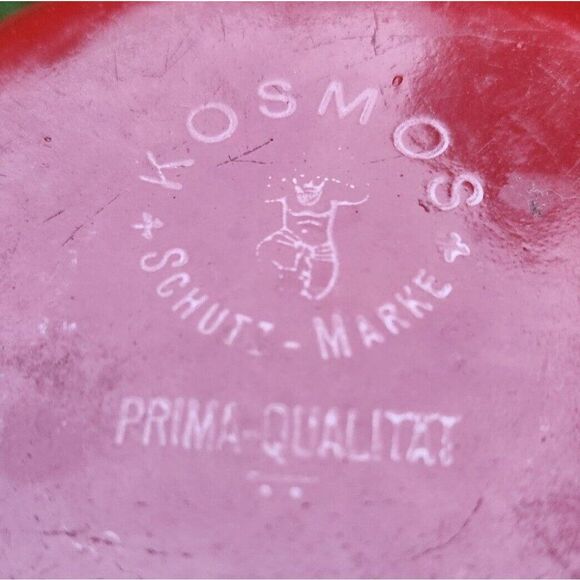 Vintage 1930s Kosmos Schutz-Marke Enamel Saucepan Pan with Cover Brown Gray - Picture 4 of 10